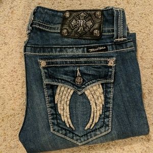 Angel wings miss me jeans